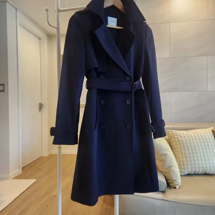 [BUNJANG] LIST Trench Coat (Black) / 새상품. LIST 리스트 트렌치코트  44 ~ 55 (블랙)