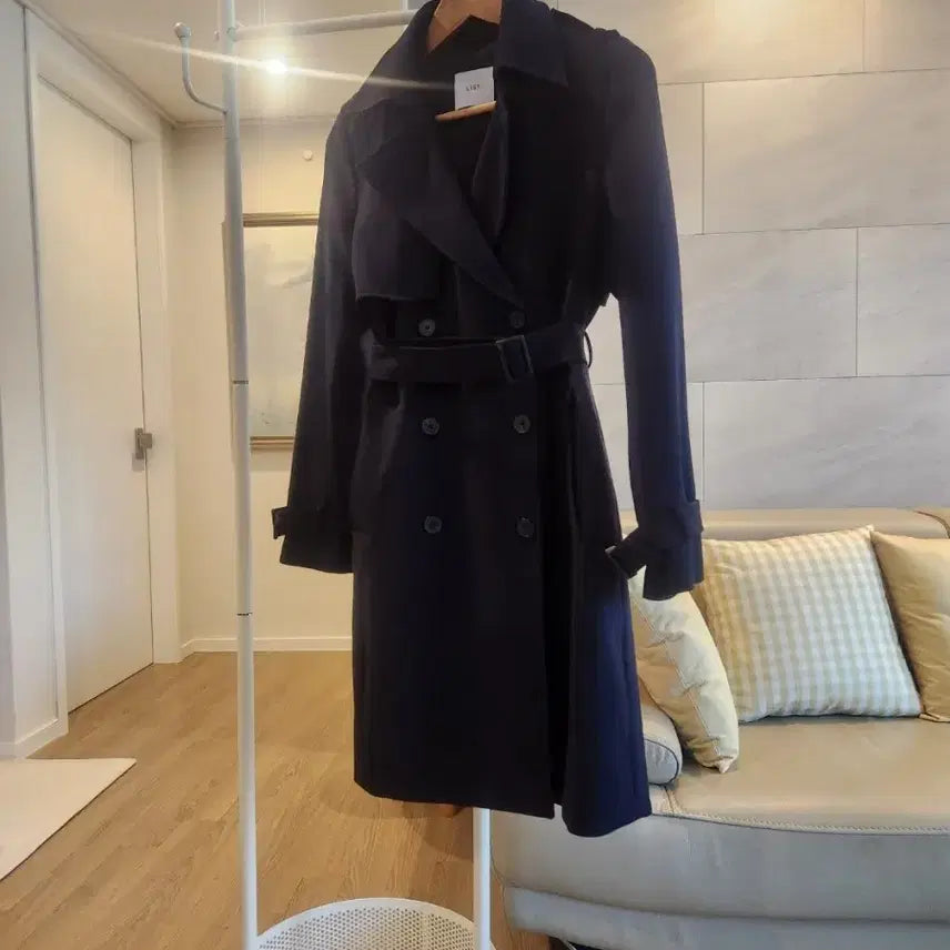 [BUNJANG] LIST Trench Coat (Black) / 새상품. LIST 리스트 트렌치코트  44 ~ 55 (블랙)