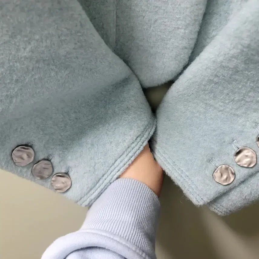 [SOLD OUT] 지고트 JJ JIGOTT 하늘색 트위드 크롭 자켓(2만원 내림!)