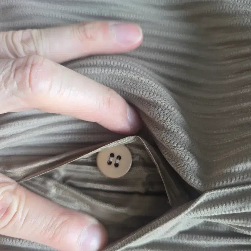 [BUNJANG] Homme Plissé Beige Baggy Pants / 옴므플리세 베이지 배기팬츠 팝니다.