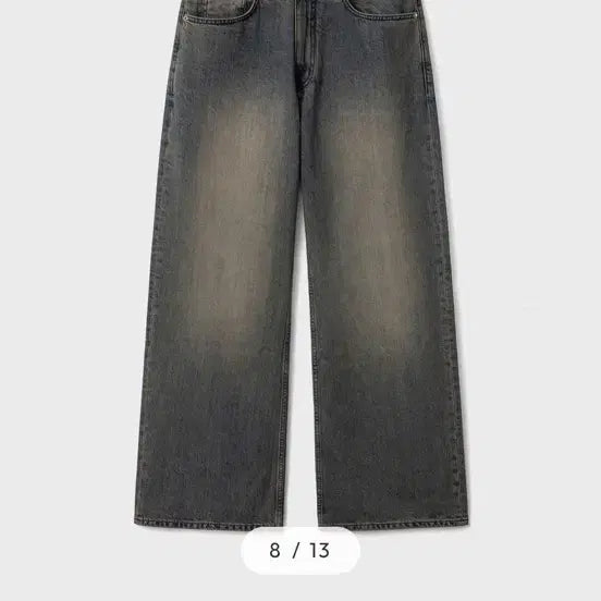 [BUNJANG] Vellie True Wide Vintage Indigo XS Short Jeans / 벨리에 트루와이드 빈티지 인디고 xs 숏버전