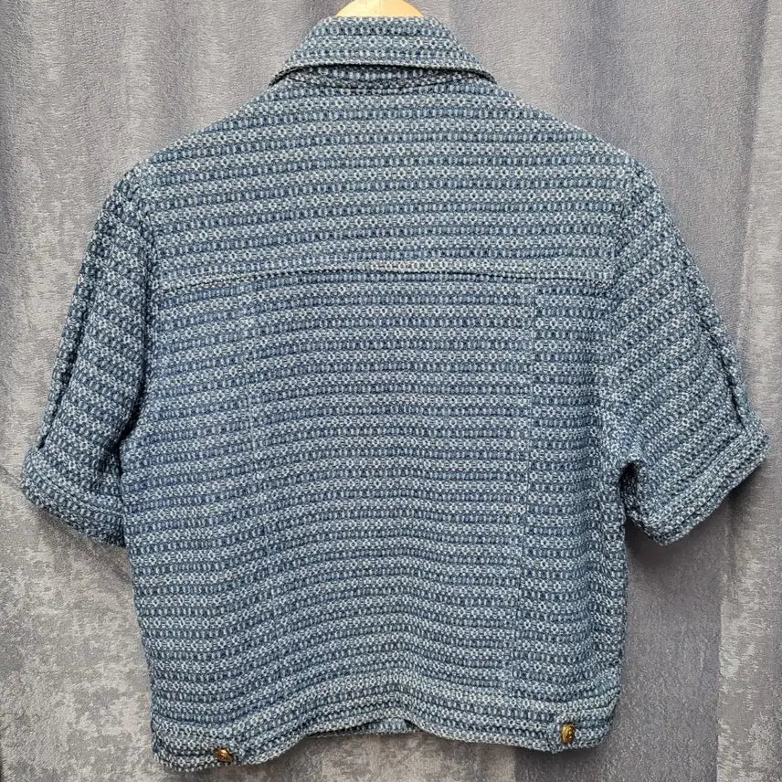[BUNJANG] SOOS Tweed Short Sleeve Jacket / SOOS 수스 트위드 반팔 자켓