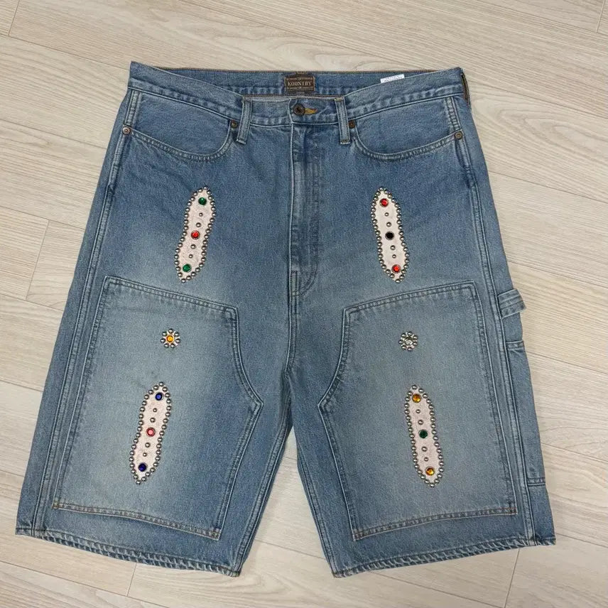 [SOLD OUT] 캐피탈 잼스톤 카펜터 데님 쇼츠 (38)