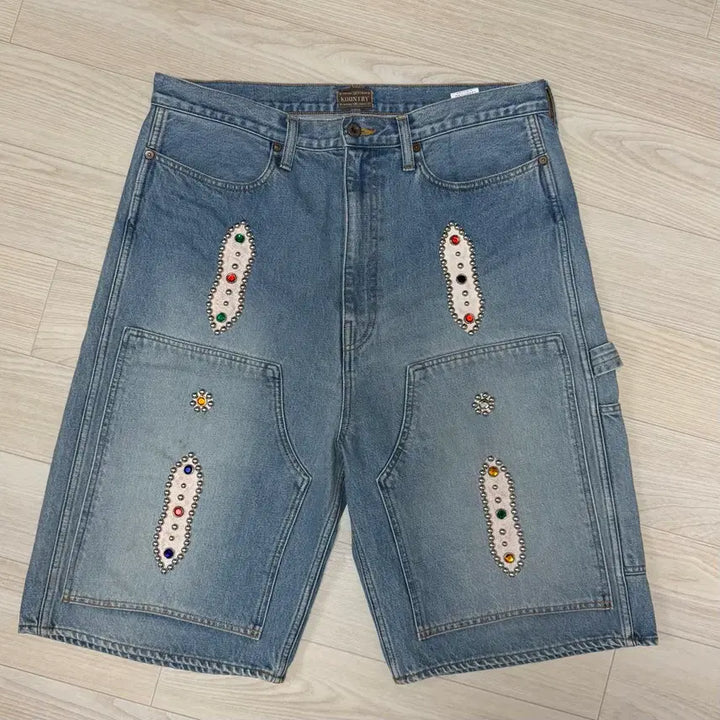 [SOLD OUT] 캐피탈 잼스톤 카펜터 데님 쇼츠 (38)