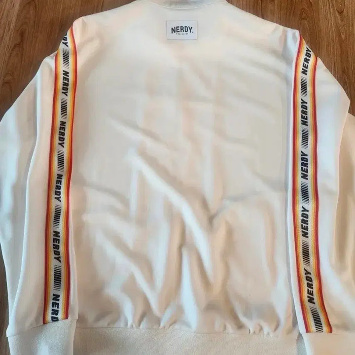 [BUNJANG] NERDY White Track Jacket / 널디 NERDY 화이트 트랙 자켓(새옷)