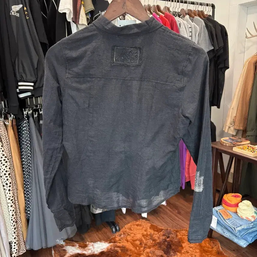 [BUNJANG] Marithe Francois Girbaud See-Through Crop Shirt / 마리떼 프랑소와저버 시스루 크롭 셔츠