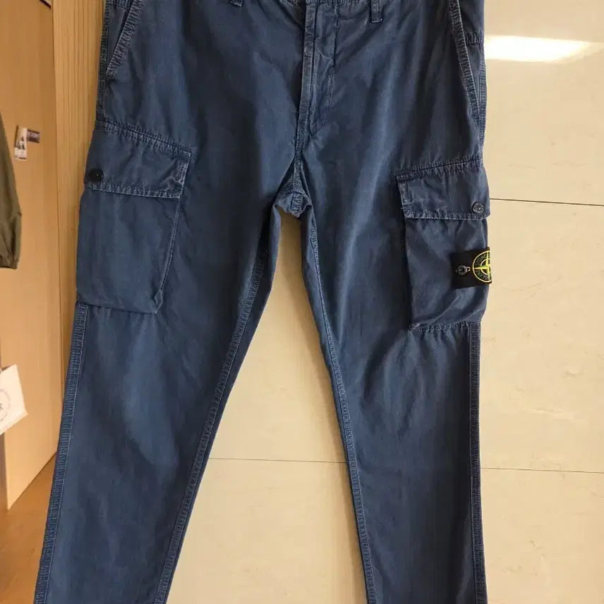 [BUNJANG] Stone Island Blue Cargo Pants / 스톤아일랜드 블루 카고 바지