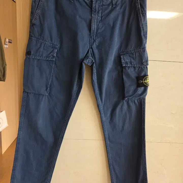 [BUNJANG] Stone Island Blue Cargo Pants / 스톤아일랜드 블루 카고 바지