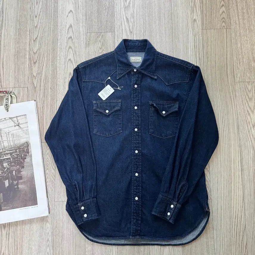 [BUNJANG] Capital 8oz Denim Husky Western Shirt Indigo / [2] 캐피탈 8온즈 데님 허스키 웨스턴 셔츠 인디고