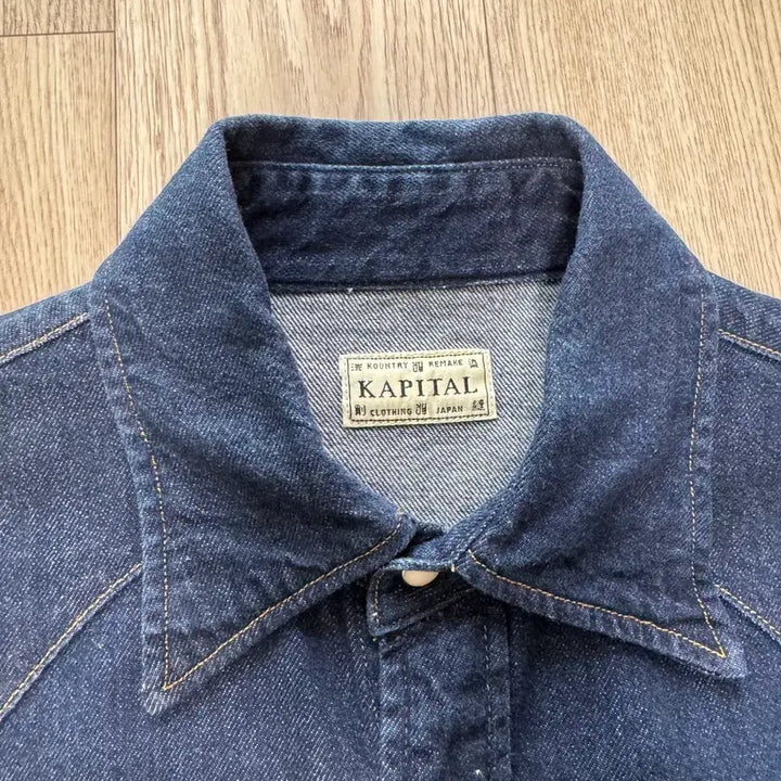 [BUNJANG] Capital 8oz Denim Husky Western Shirt Indigo / [2] 캐피탈 8온즈 데님 허스키 웨스턴 셔츠 인디고