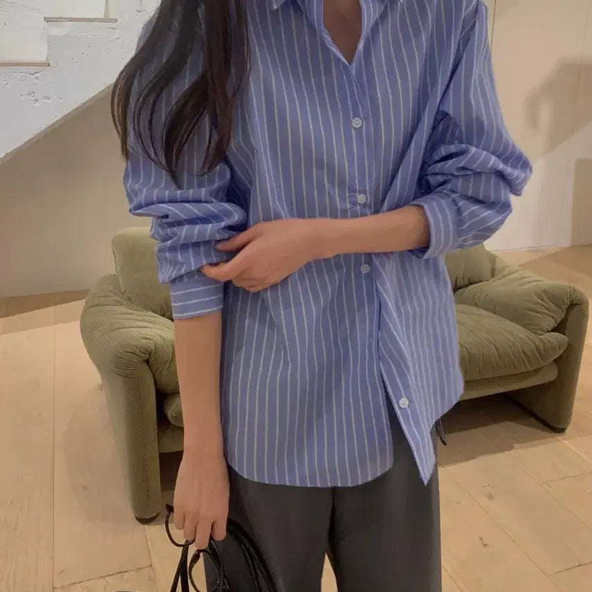 [BUNJANG] Striped Shirt / 새상품 - 스트라이프 셔츠