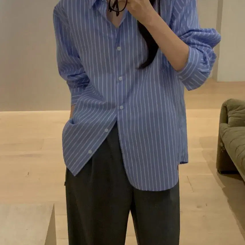 [BUNJANG] Striped Shirt / 새상품 - 스트라이프 셔츠