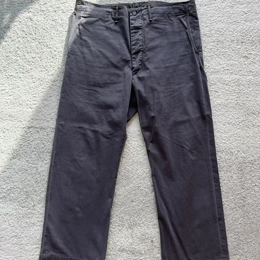 [SOLD OUT] 더블알엘 그레이 헤링본 퍼티그 팬츠 36
