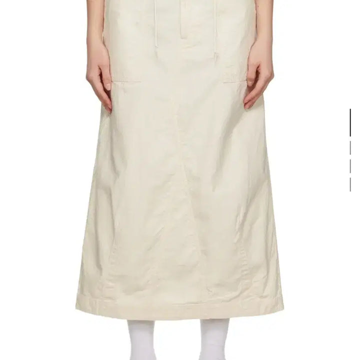 [BUNJANG] Needles White String Fatigue Midi Skirt / 니들즈 화이트 스트링 퍼티그 미디 스커트