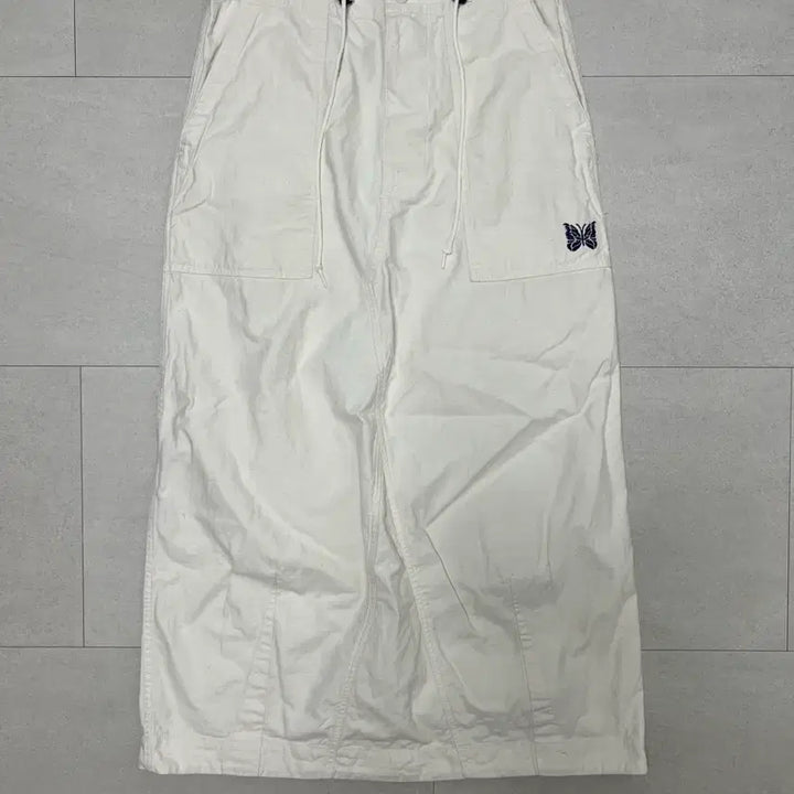 [BUNJANG] Needles White String Fatigue Midi Skirt / 니들즈 화이트 스트링 퍼티그 미디 스커트
