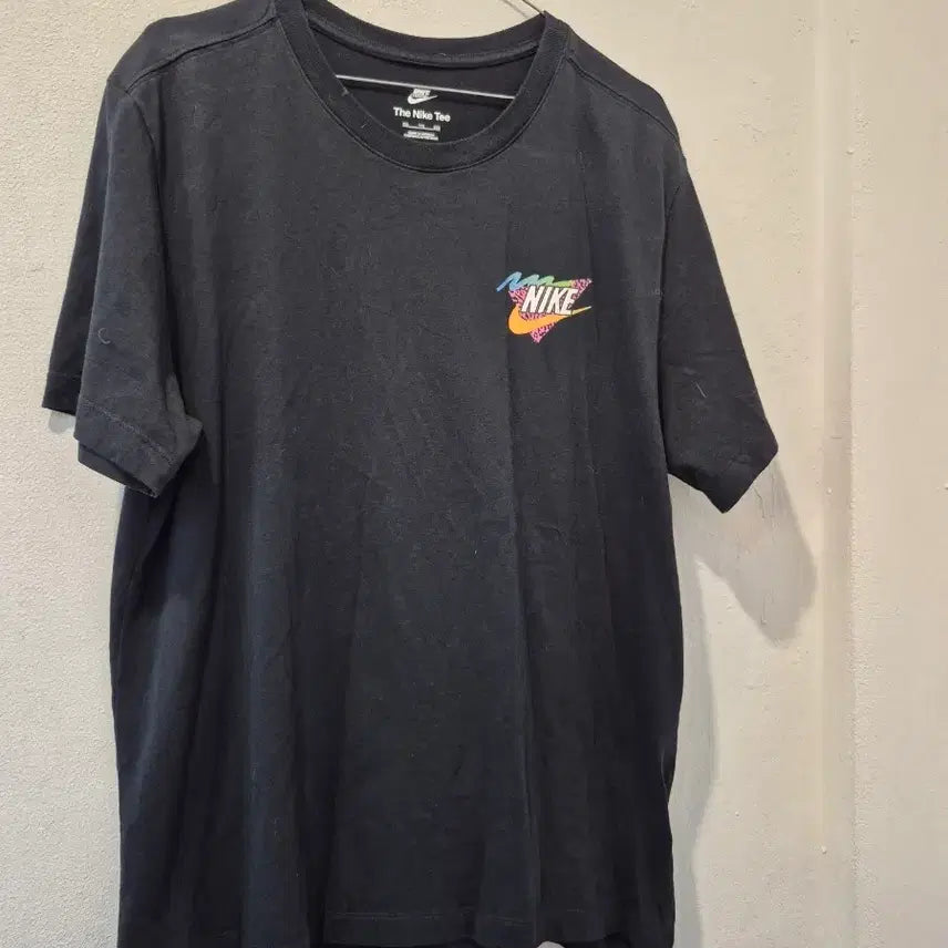 [BUNJANG] Nike Black Printed Short Sleeve T-Shirt / 나이키 블랙 반팔 티셔츠 프린팅