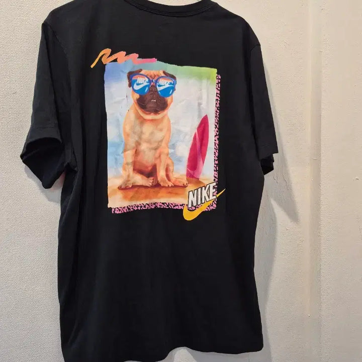 [BUNJANG] Nike Black Printed Short Sleeve T-Shirt / 나이키 블랙 반팔 티셔츠 프린팅
