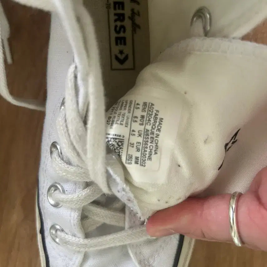 [BUNJANG] Converse White 240 Sneakers / 컨버스 화이트 240