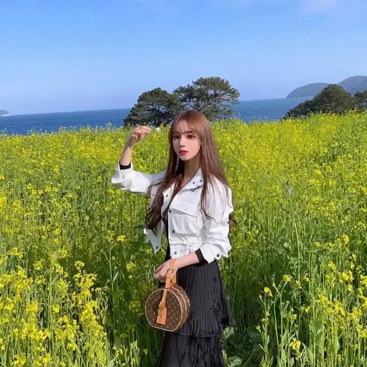[BUNJANG] Mayyun Short Field Jacket White / 메이윤 숏 야상 자켓 화이트