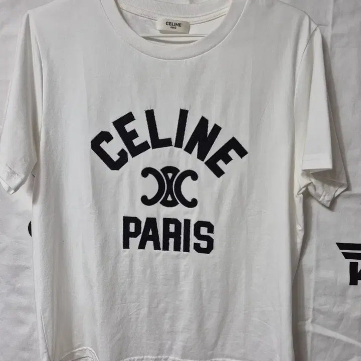 [BUNJANG] Celine White Logo Short Sleeve T-shirt L / 셀린느 화이트 로고 반팔 티셔츠 L
