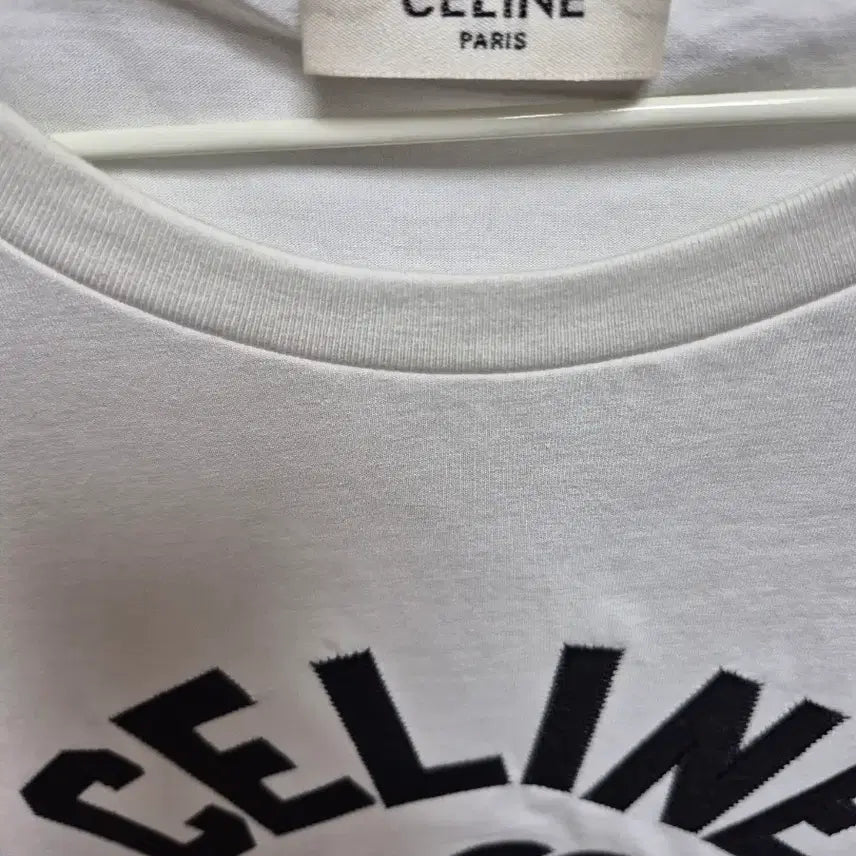 [BUNJANG] Celine White Logo Short Sleeve T-shirt L / 셀린느 화이트 로고 반팔 티셔츠 L