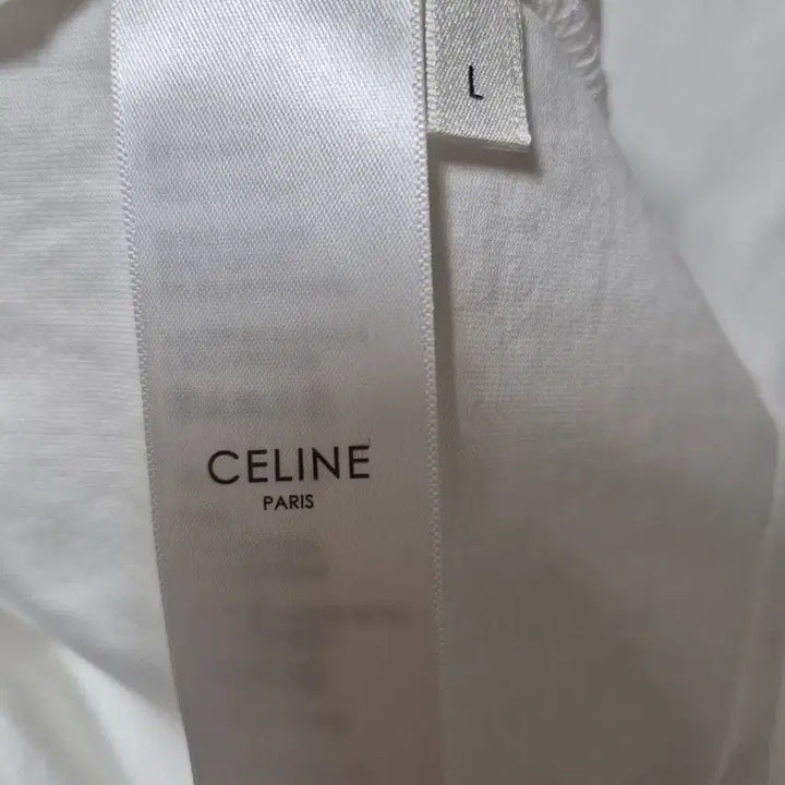 [BUNJANG] Celine White Logo Short Sleeve T-shirt L / 셀린느 화이트 로고 반팔 티셔츠 L