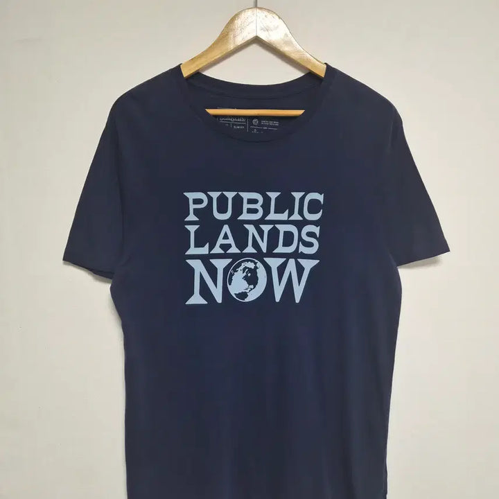 [BUNJANG] Patagonia Big Logo Navy T-Shirt / 파타고니아Patagonia 빅로고 네이비 반팔티셔츠 - T127