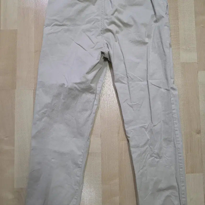 [BUNJANG] 8 Seconds Ivory Cotton Pants with Waistband - M / 에잇세컨즈 아이보리색 허리밴딩 면바지 M