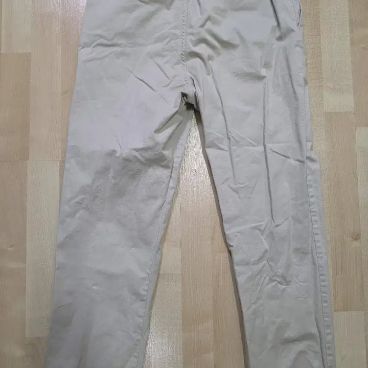 [BUNJANG] 8 Seconds Ivory Cotton Pants with Waistband - M / 에잇세컨즈 아이보리색 허리밴딩 면바지 M
