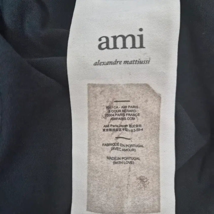 [BUNJANG] AMI Small Logo Short Sleeve T-shirt / 아미AMI 매장판 스몰로고 반팔 티셔츠 L - T128