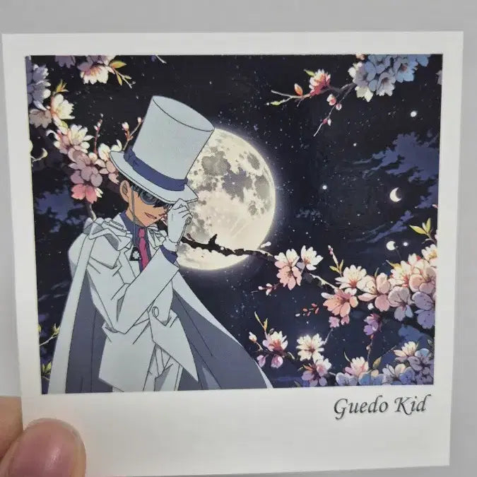 [SOLD OUT] 명탐정코난 벚꽃 테마 폴라로이드 엽서 괴도키드