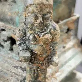 [BUNJANG] Bronze Four-Directional Buddha Reliquary Antique / 청동제 사방불 누각식 사리함 사리장엄구 골동품 고미술품 출토품 청동기