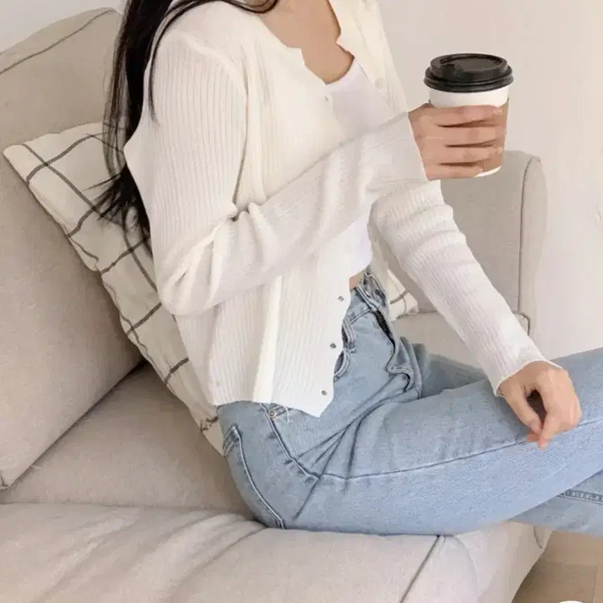 [BUNJANG] Summer Cardigan Set / 여름가디건 블랙/화이트 2장