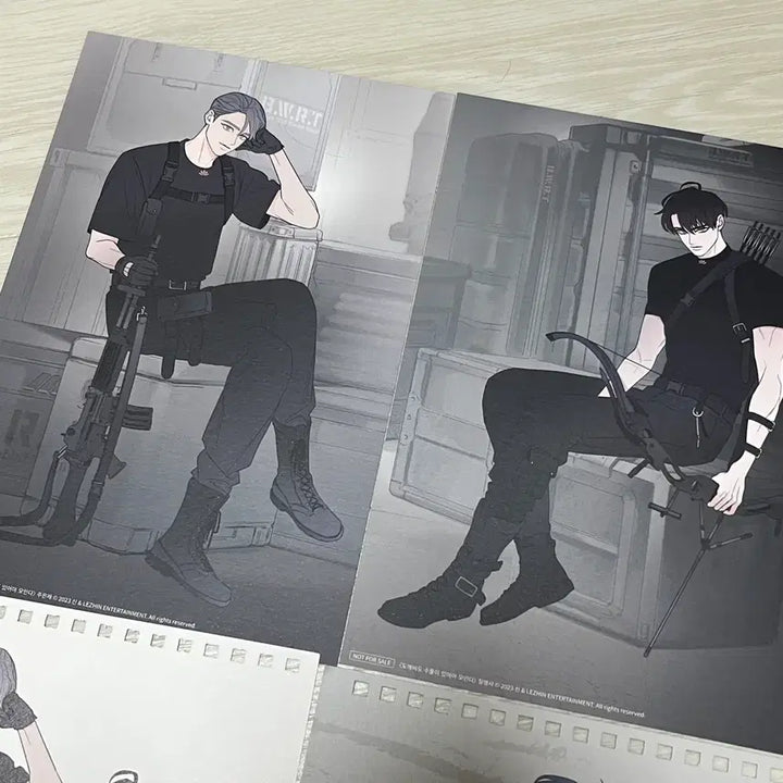 [BUNJANG] Dosupool Black Cat &amp; Tiger Calendar Bundle Set / 도수풀 도깨비도 수풀이 있어야 모인다 흑묘력 흑호력 판매