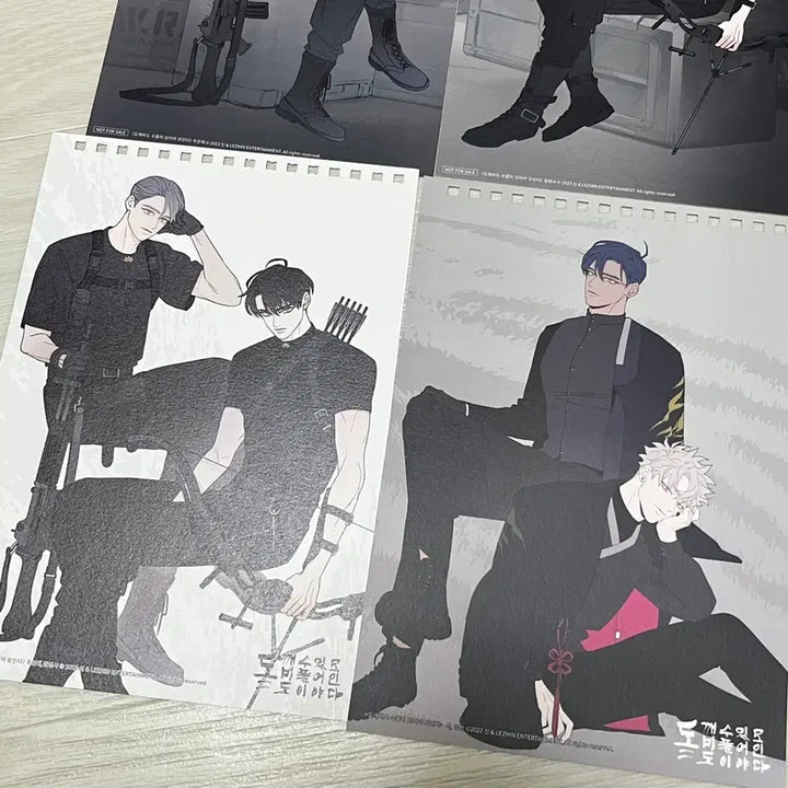 [BUNJANG] Dosupool Black Cat &amp; Tiger Calendar Bundle Set / 도수풀 도깨비도 수풀이 있어야 모인다 흑묘력 흑호력 판매