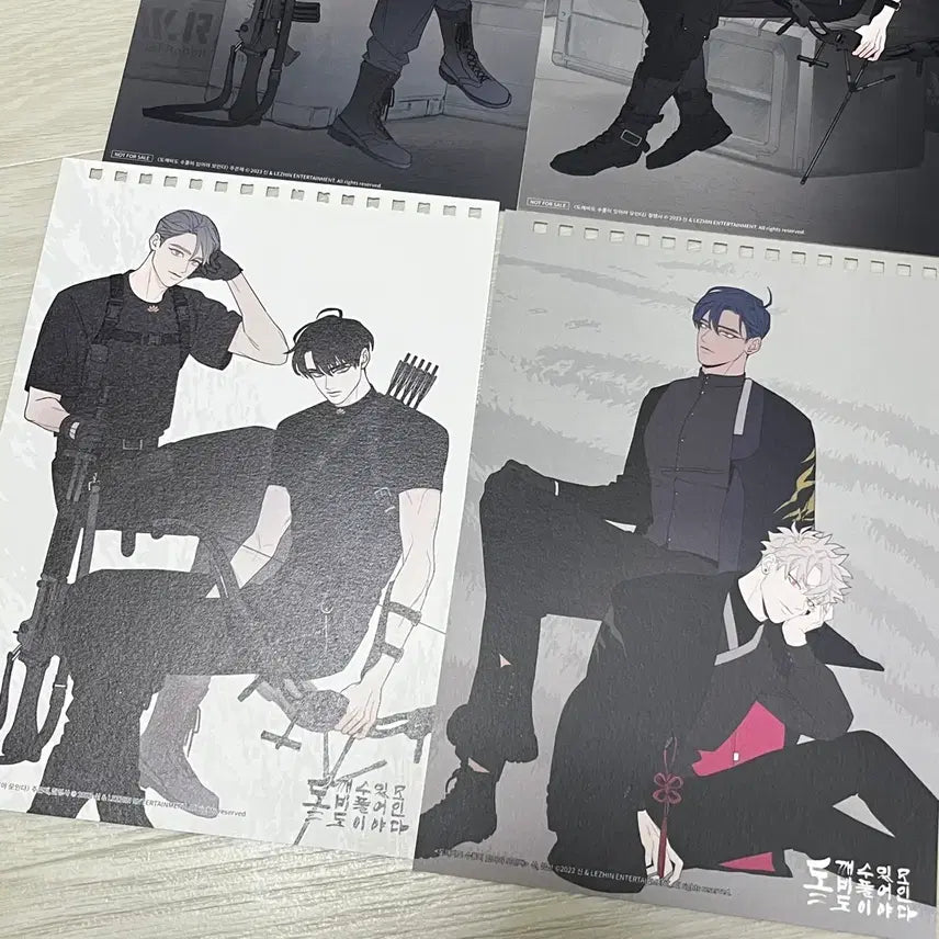 [BUNJANG] Dosupool Black Cat &amp; Tiger Calendar Bundle Set / 도수풀 도깨비도 수풀이 있어야 모인다 흑묘력 흑호력 판매