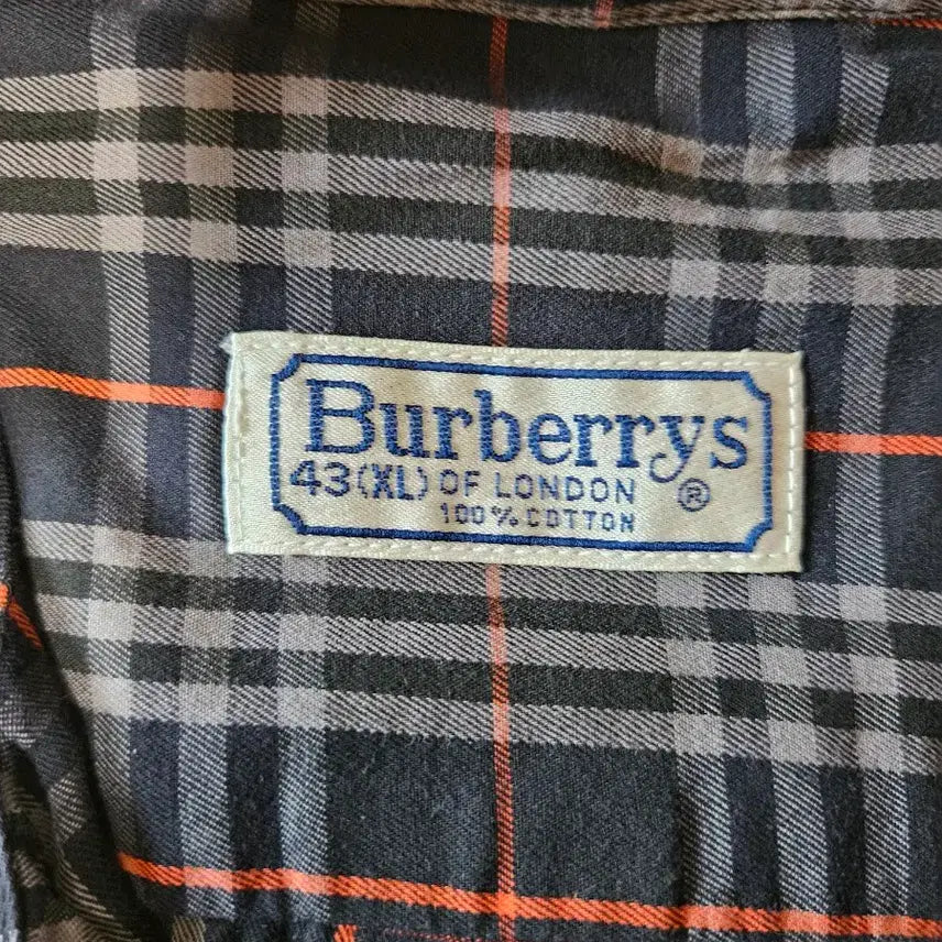 [BUNJANG] Burberry Checkered Long Sleeve Shirt (XL) / 버버리 체크 남방 셔츠 긴팔 43(XL)
