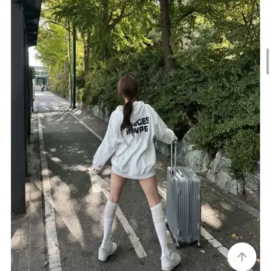 [SOLD OUT] 레터링 프린팅 오버핏 후드티 에이블리