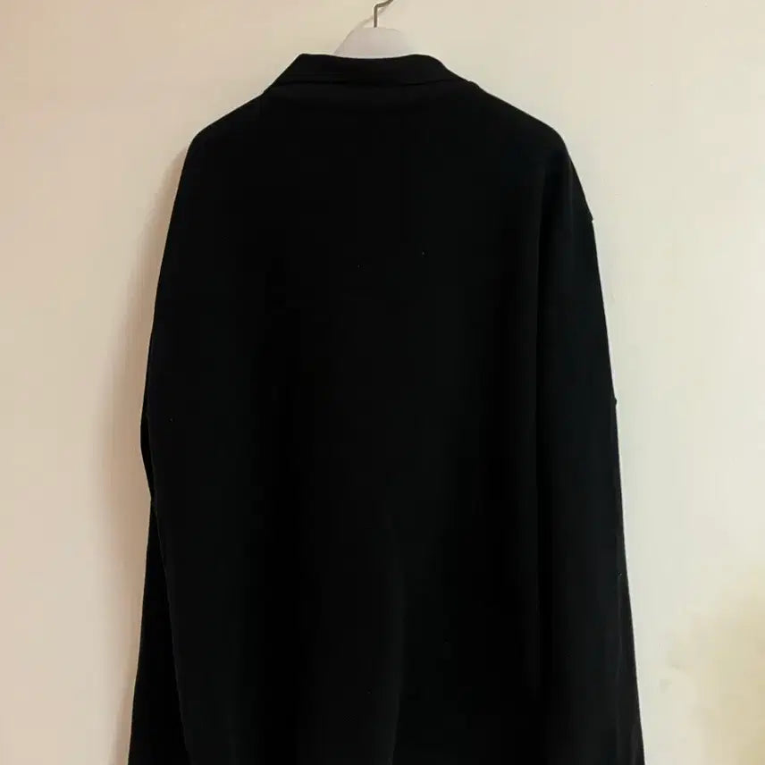 [BUNJANG] Overdue Flair Black Pique T-Shirt / 오버듀플레어 피케 티셔츠