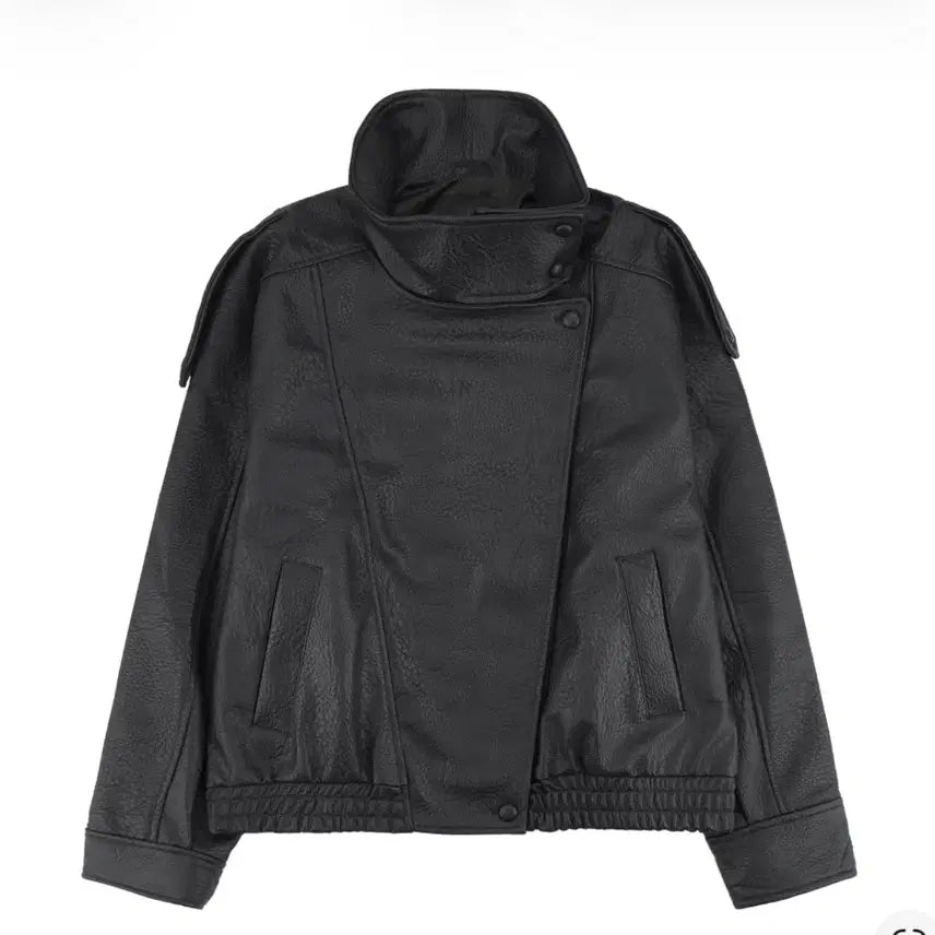 [BUNJANG] ZARA Faux Leather Jacket Black XL / 자라 포우 레더 자켓 블랙 XL