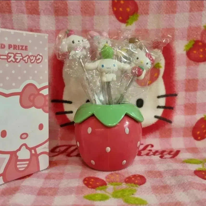 [BUNJANG] Sanrio Classic Kitty &amp; Friends Character Forks Set / 고전 키티  피규어 슈가바니즈 시나모롤 캐릭터 포크