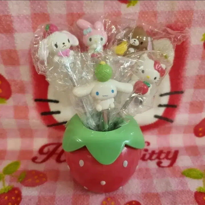 [BUNJANG] Sanrio Classic Kitty &amp; Friends Character Forks Set / 고전 키티  피규어 슈가바니즈 시나모롤 캐릭터 포크