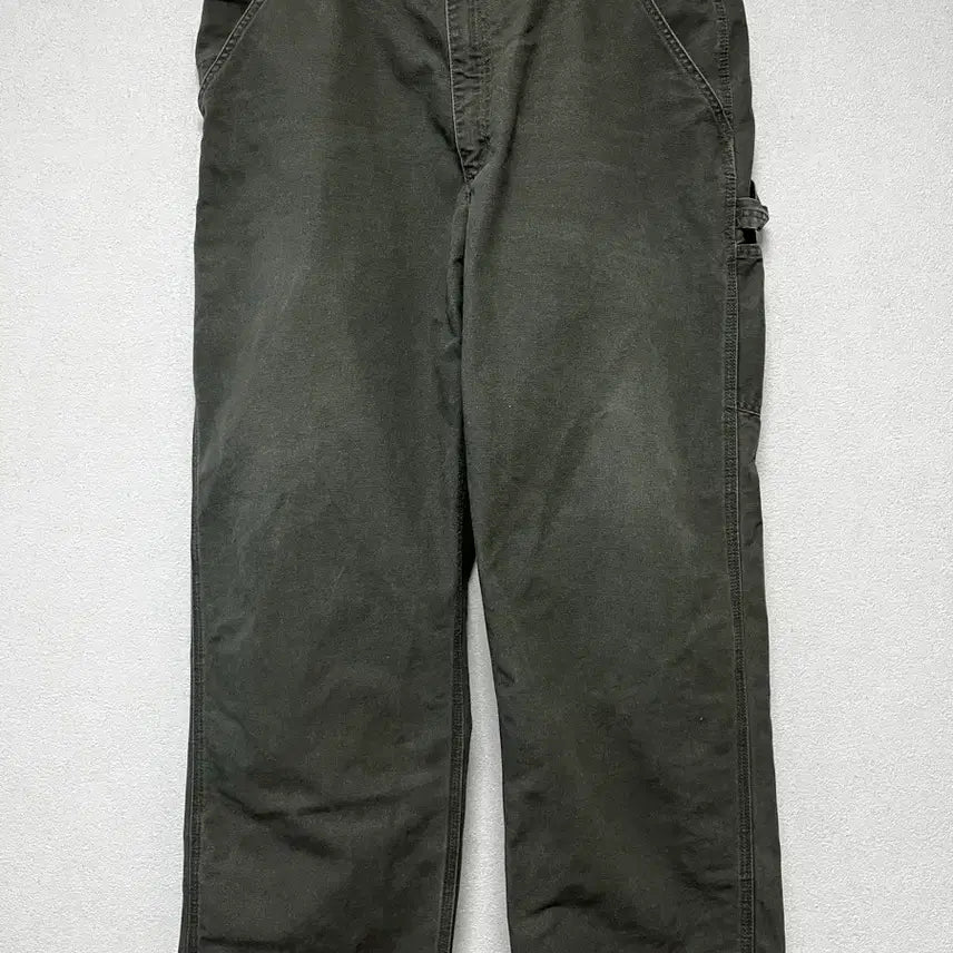 [BUNJANG] Carhartt WIP Single Knee Moss Green Vintage Pants / B11 MOS 빈티지 칼하트 싱글니 모스그린