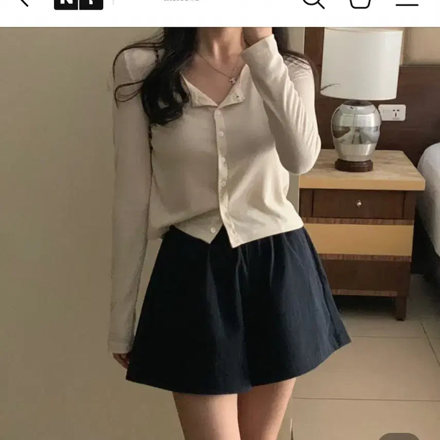 [BUNJANG] Shop Boul Suvin Cotton Cardigan / 샵보울 수피미코튼가디건 새상품