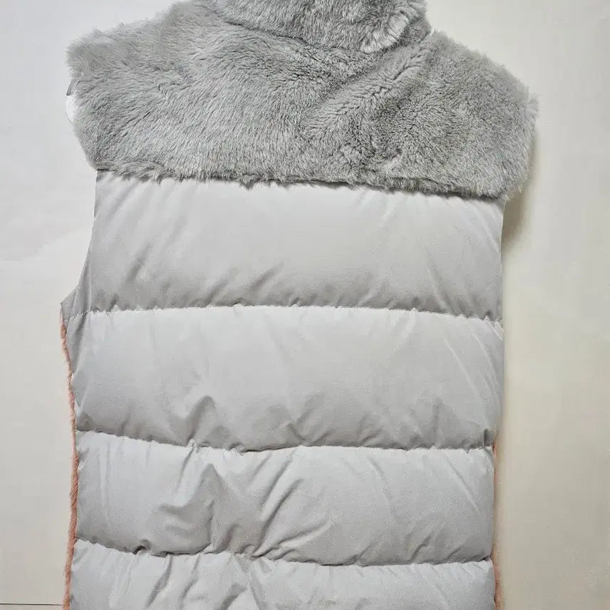 [BUNJANG] The North Face Vest / 노스페이스 핑크/회색 털 조끼 L95