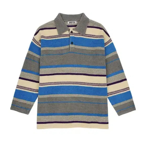 [BUNJANG] A.YOU SEOUL Multi Stripe Terry Knit / 아유서울 멀티 스트라이프 테리 니트