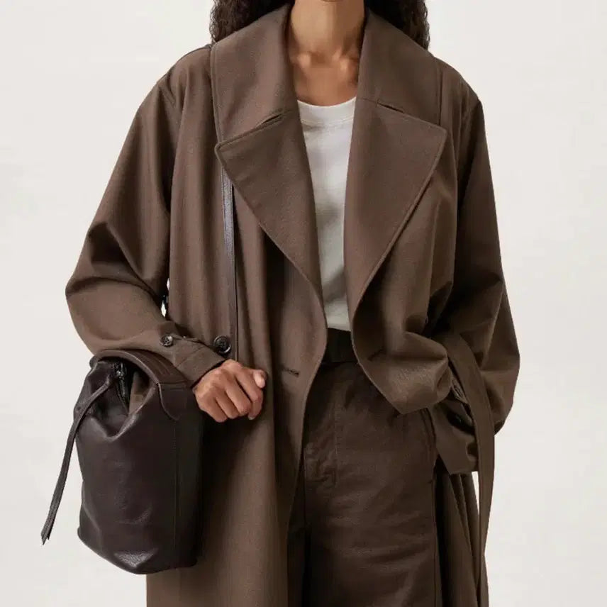 [BUNJANG] Lemaire Case Bag Vegetable Tanned Leather Dark Chocolate / 르메르 케이스백 베지탈탠드 레더 다크초콜릿
