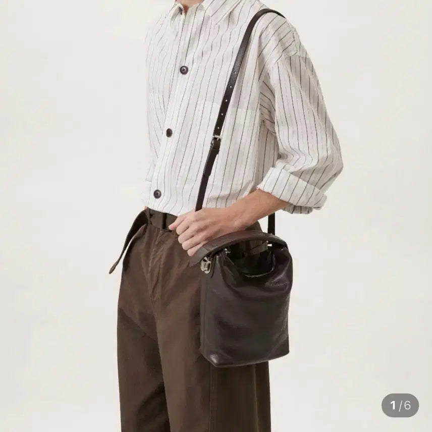 [BUNJANG] Lemaire Case Bag Vegetable Tanned Leather Dark Chocolate / 르메르 케이스백 베지탈탠드 레더 다크초콜릿