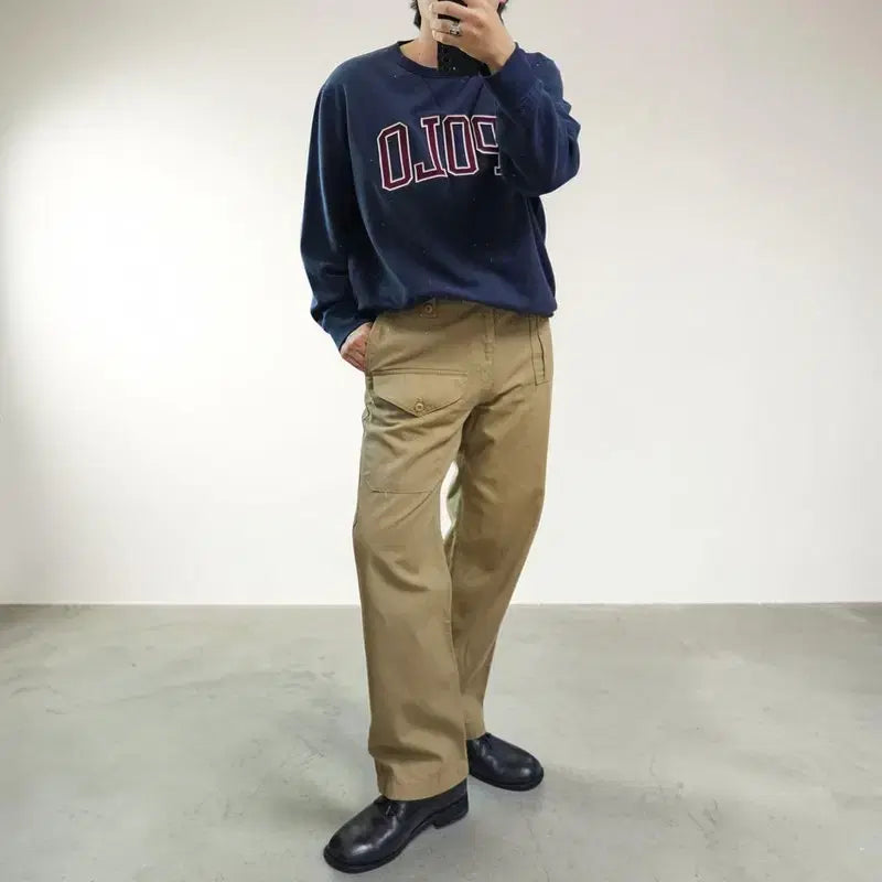 [BUNJANG] Polo Ralph Lauren Qr Sweatshirt XL Deep Navy / 폴로 랄프포렌 큐알 맨투맨 XL M0316