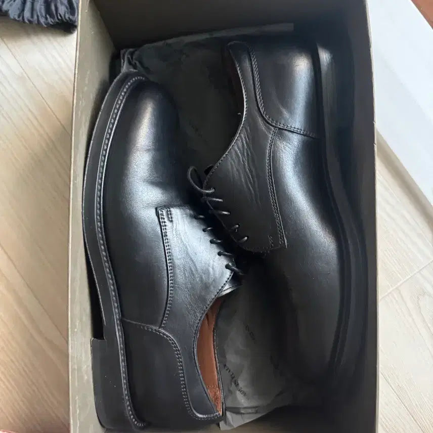 [BUNJANG] Lorenzo Banfi Derby Black Leather Shoes Size 255 / 로렌조반피 더비 255